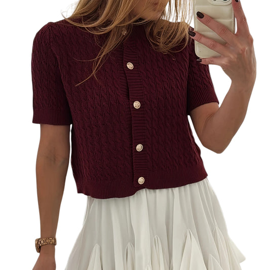 Liova™ | Korte Cardigan met Knoopsluiting