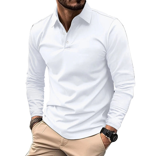 Teun™ | Elegante Lange Mouw Poloshirt