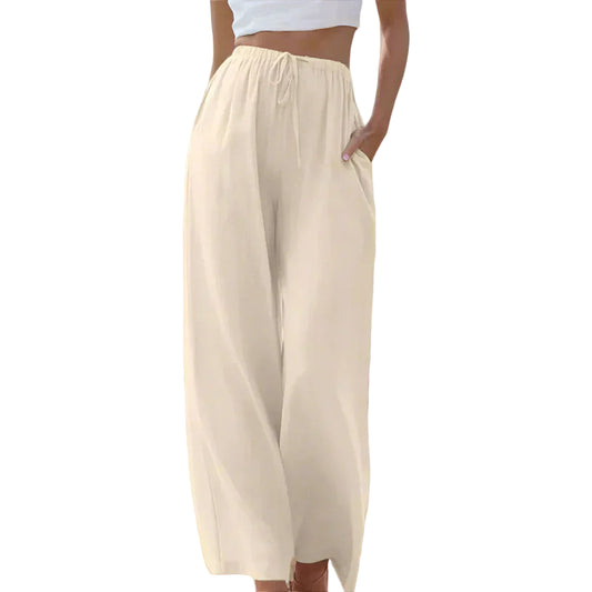 Camilla™ | Elegante Broek van Katoen en Linnen