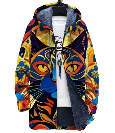 Jarrah™ | Artistieke Sherpa Jas met Print