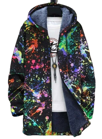 Miro™ | Artistieke Sherpa Jas met Print