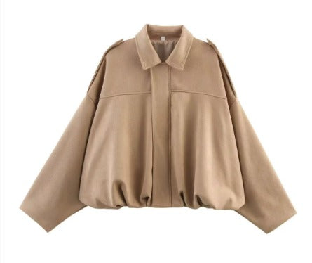 Sienna™ | Suède Look Bomberjack – Elegantie met een Moderne Twist